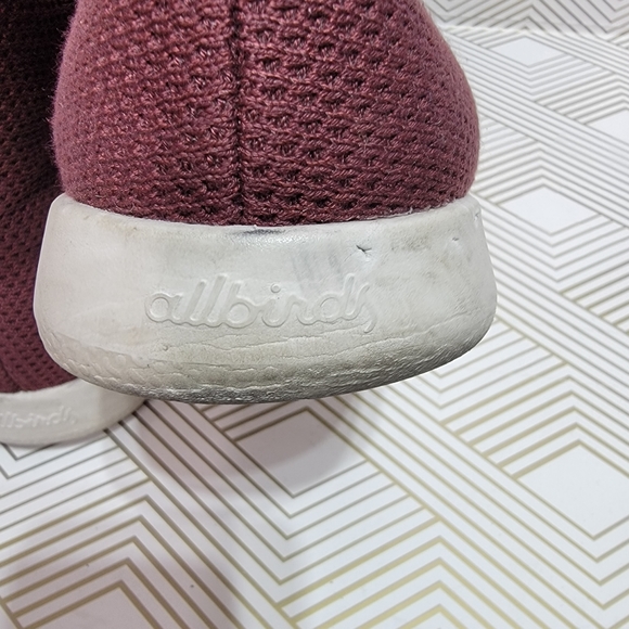 Allbirds - Hi Top Tree Toppers Burgundy Wool Shoes - Men's Size 13 Lace-up. - Picture 5 of 8